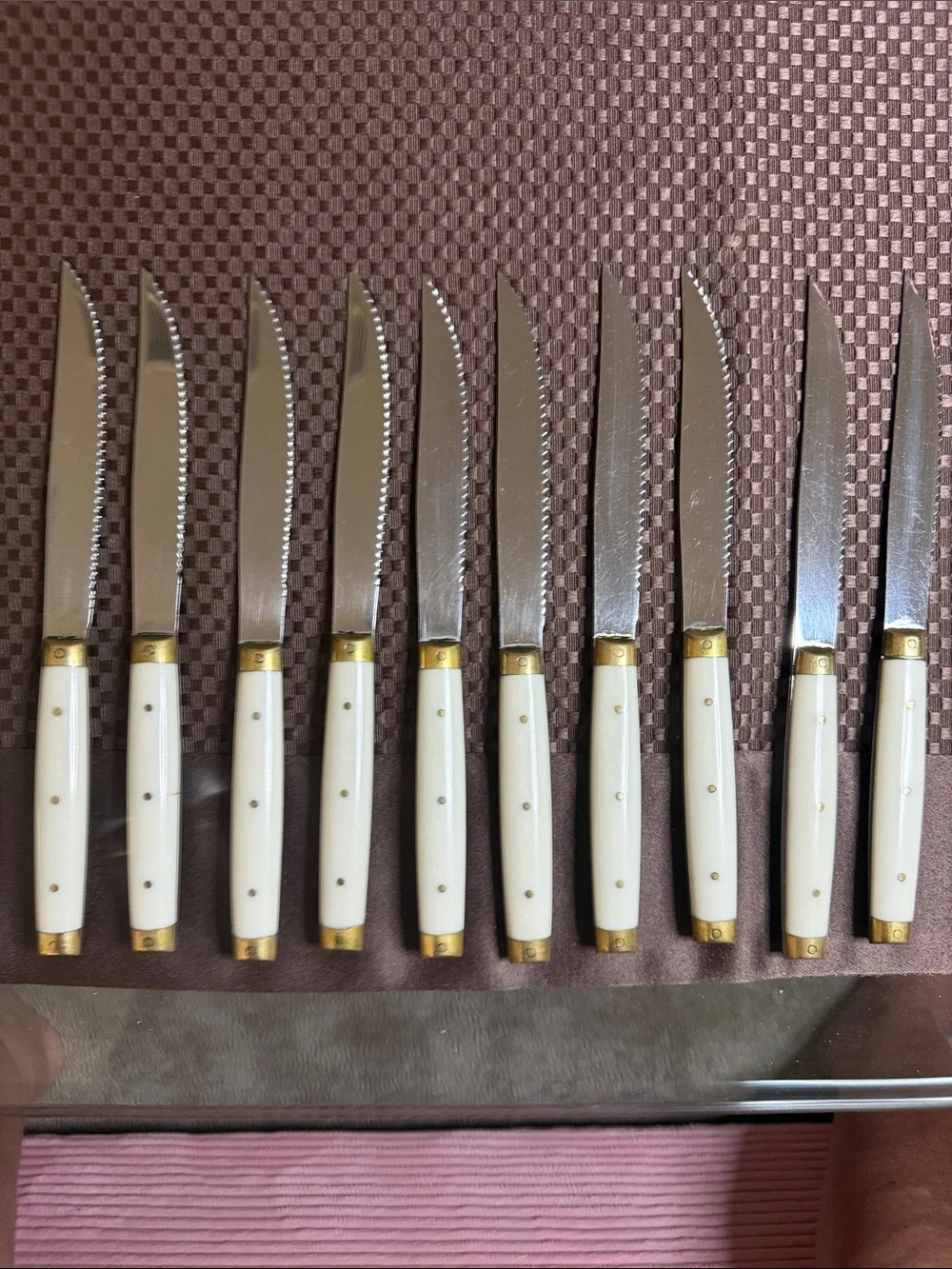 Vintage set of Neiman Marcus Made in France serrated knives
